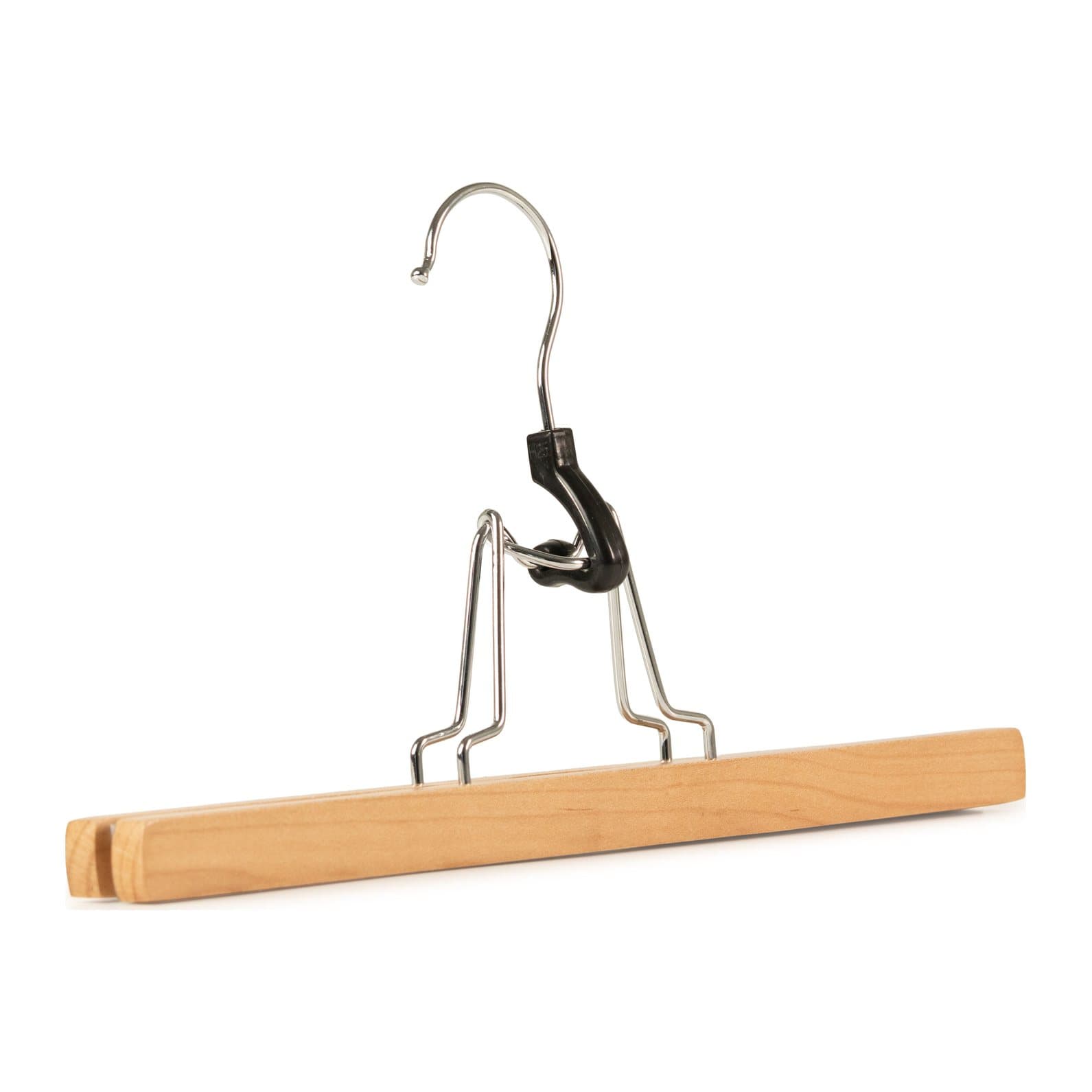 Wooden grip bar hanger with metal hook