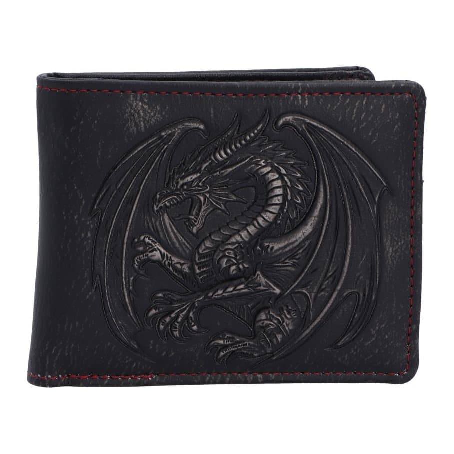 Obsidian Dragon Wallet with a black dragon design on the front