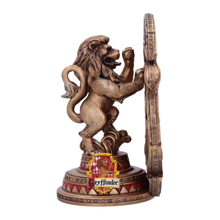 Harry Potter Gryffindor bookend with a lion facing the Hogwarts crest