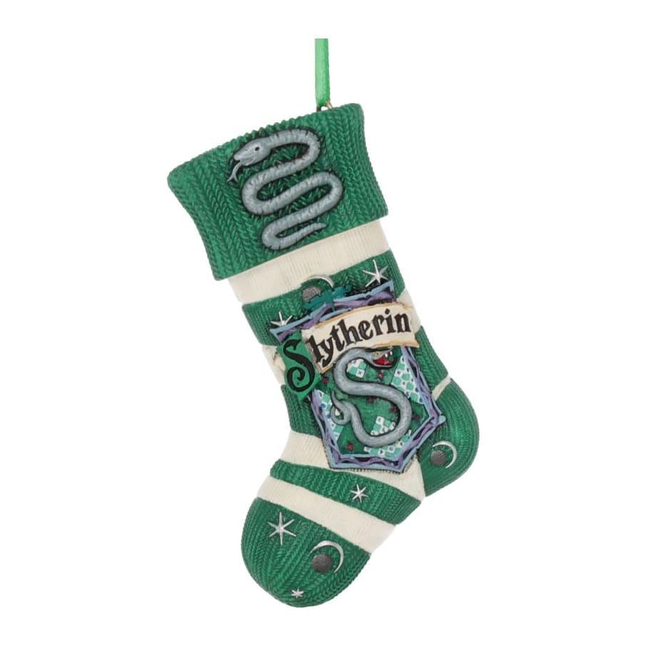 Harry Potter Slytherin stocking hanging ornament in resin