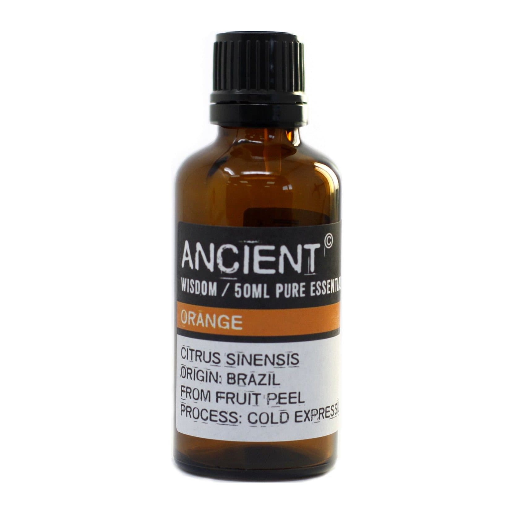 Orange essential oil, 50 ml, for a bright citrus scent