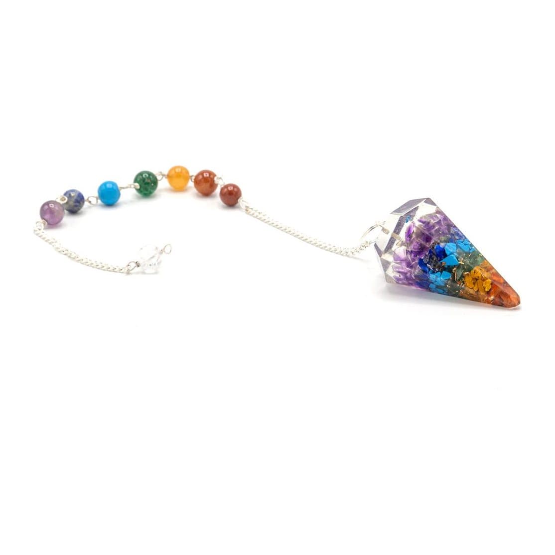 Orgonite Power Chakra Pendulum, a small pendulum from its range