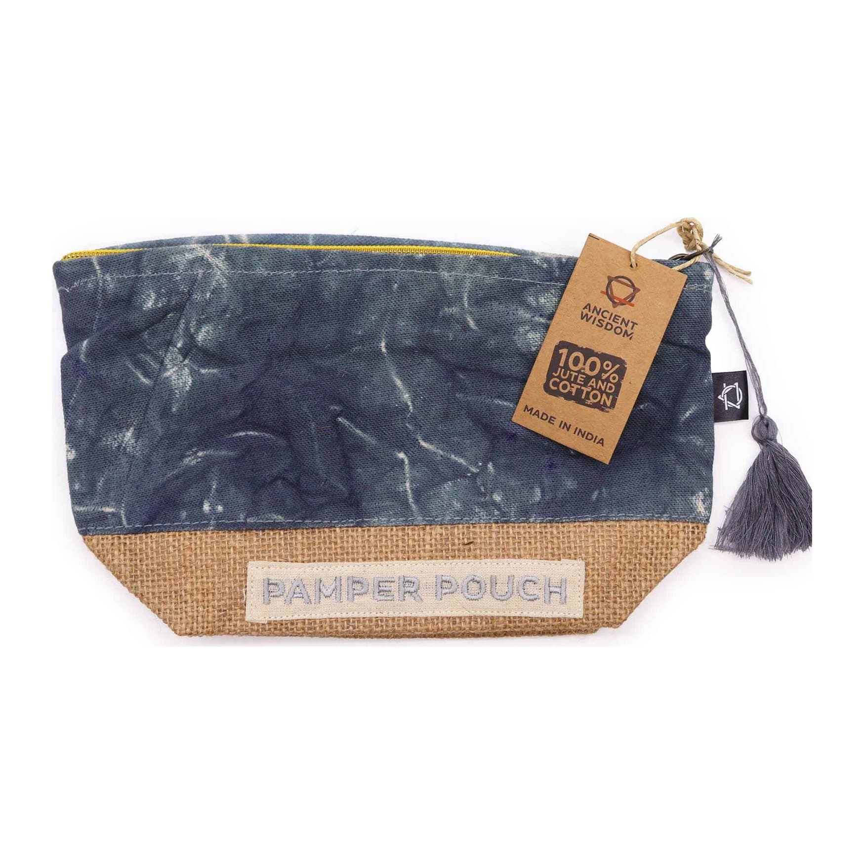 Charcoal stonewash pamper pouch
