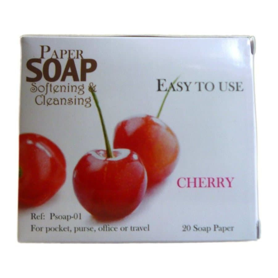 Pack of 2 cherry paper soaps from the Paper Soaps range