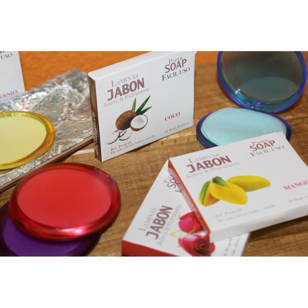 Pack of 2 mango paper soaps