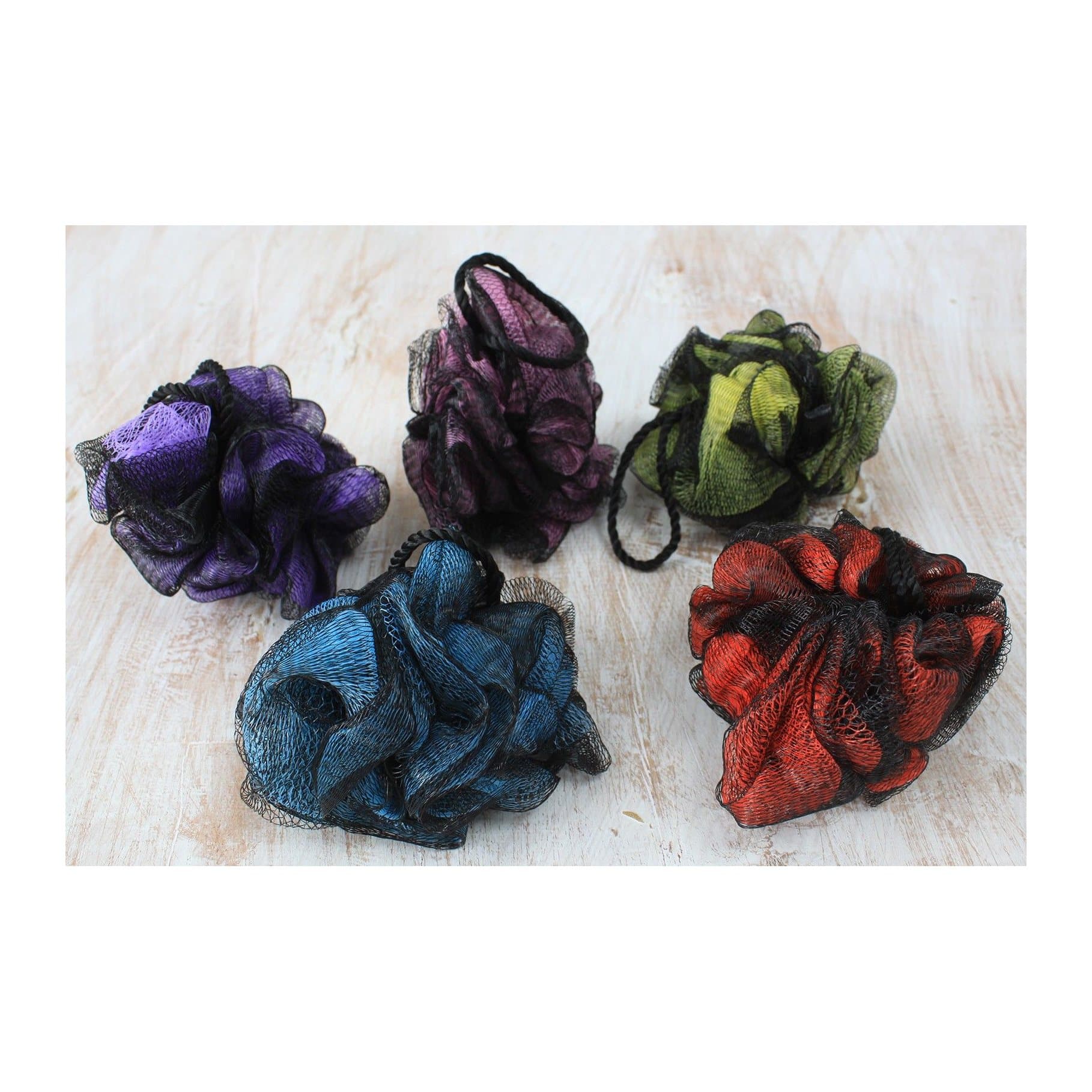 Parisian scrunchies in assorted colours, pack of 5