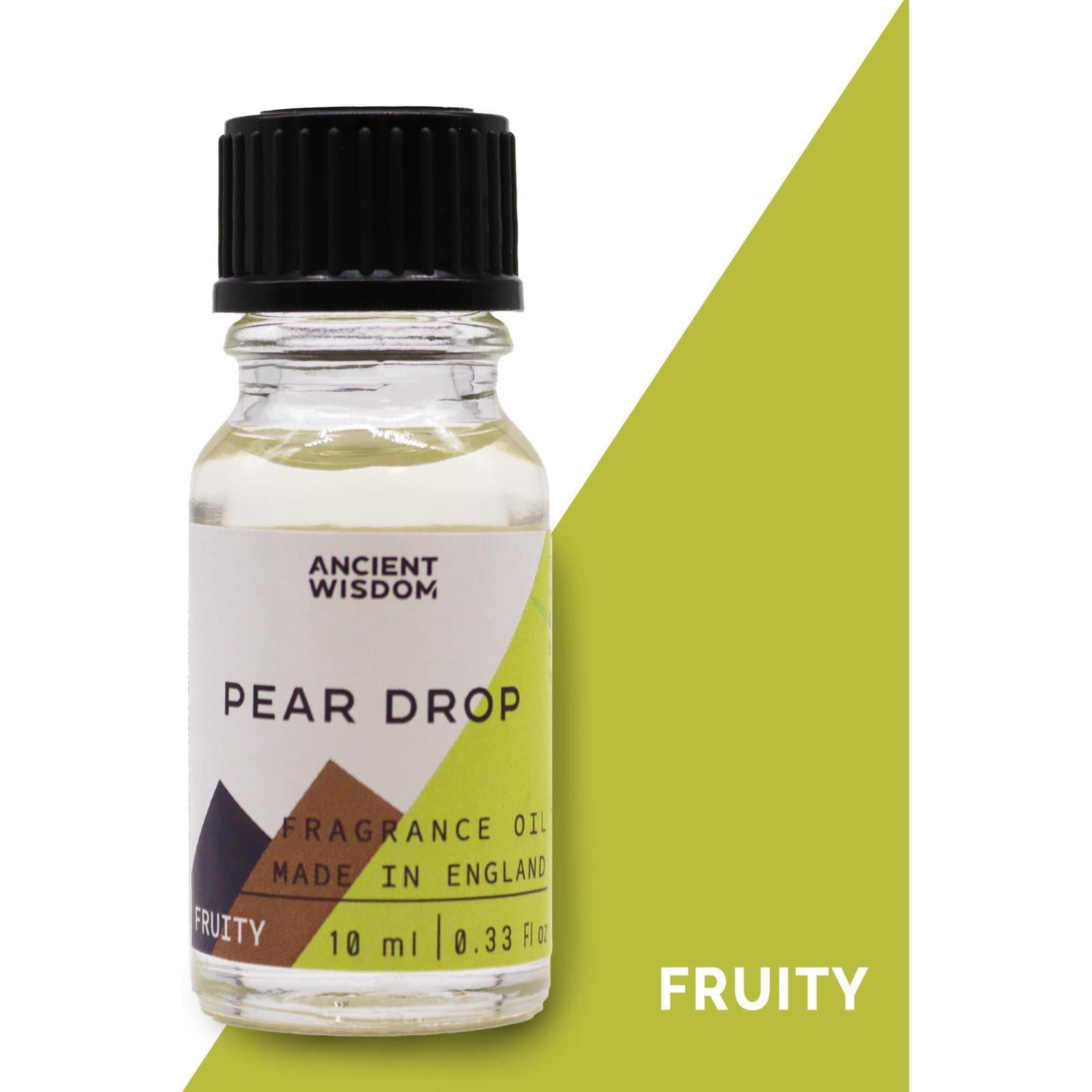 Pear drop fragrance oil, pack of two 10 ml bottles