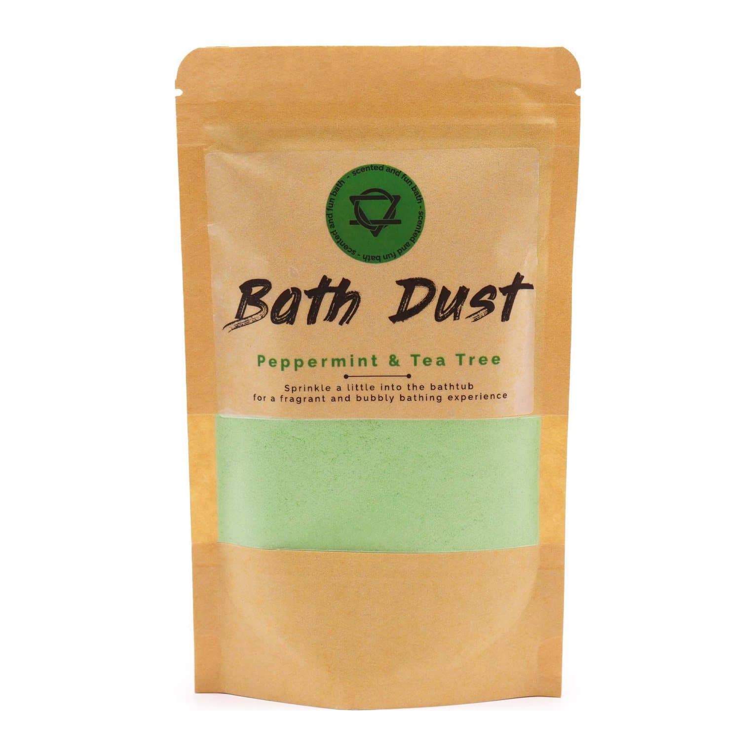 Peppermint and tea tree bath dust, pack of 2