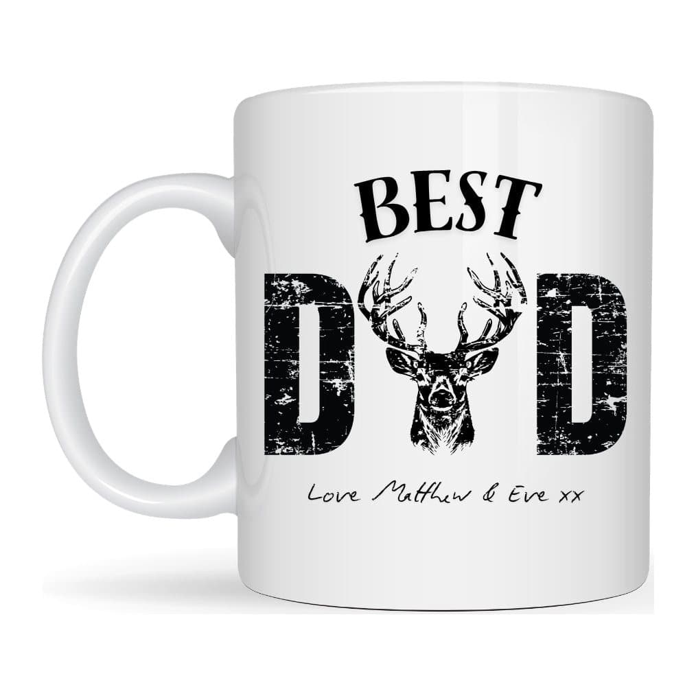 Personalised ceramic Best Dad mug with a Dad design