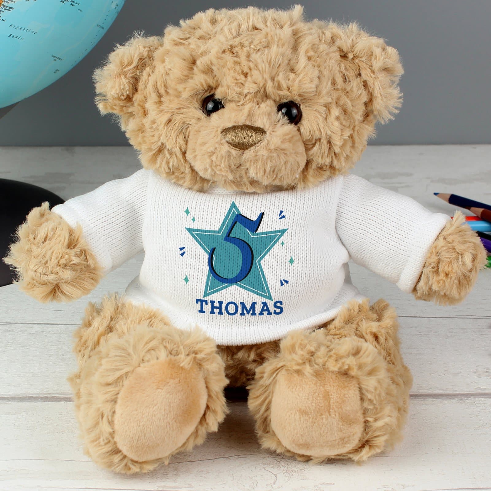 Personalised big age birthday teddy bear