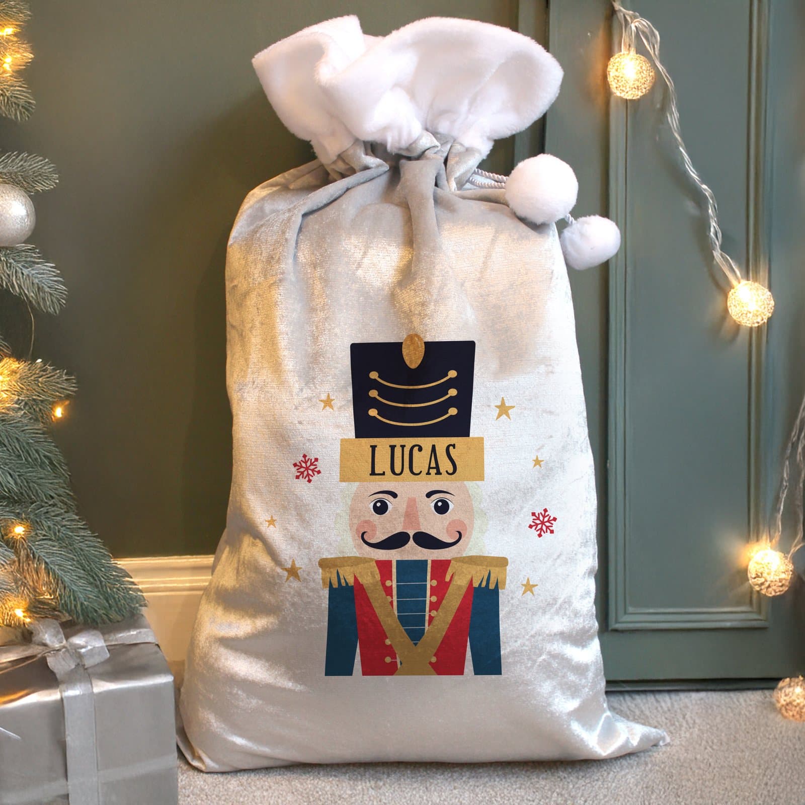 Personalised Christmas sack with a child's name