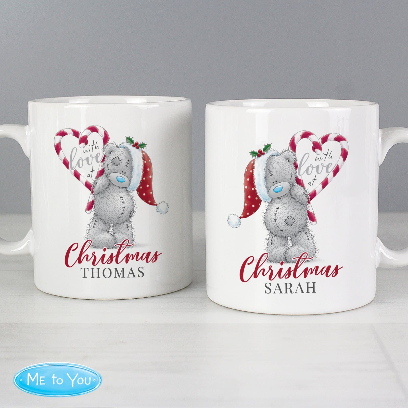 Me To You personalised couples mug set