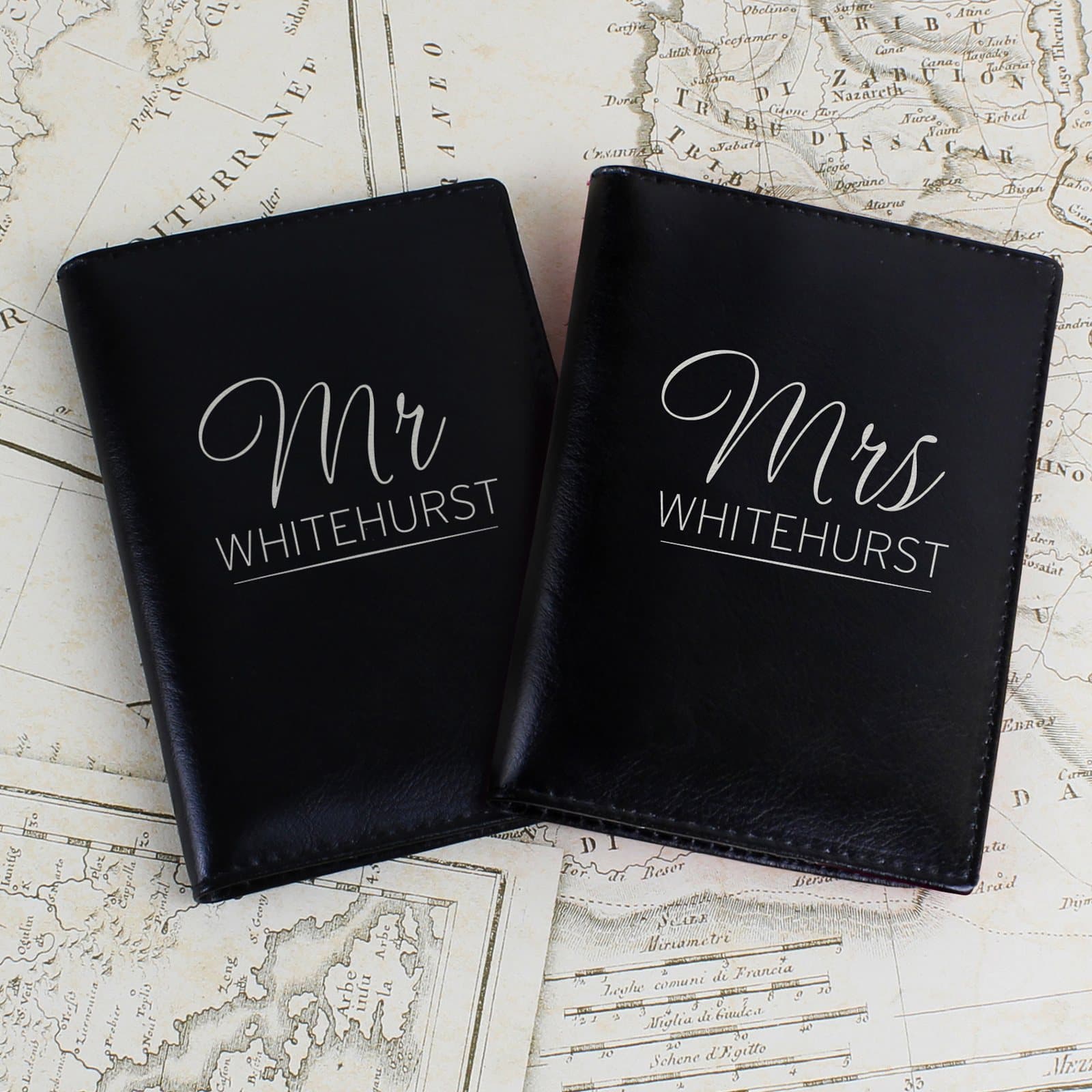 Personalised Mr and Mrs passport holders