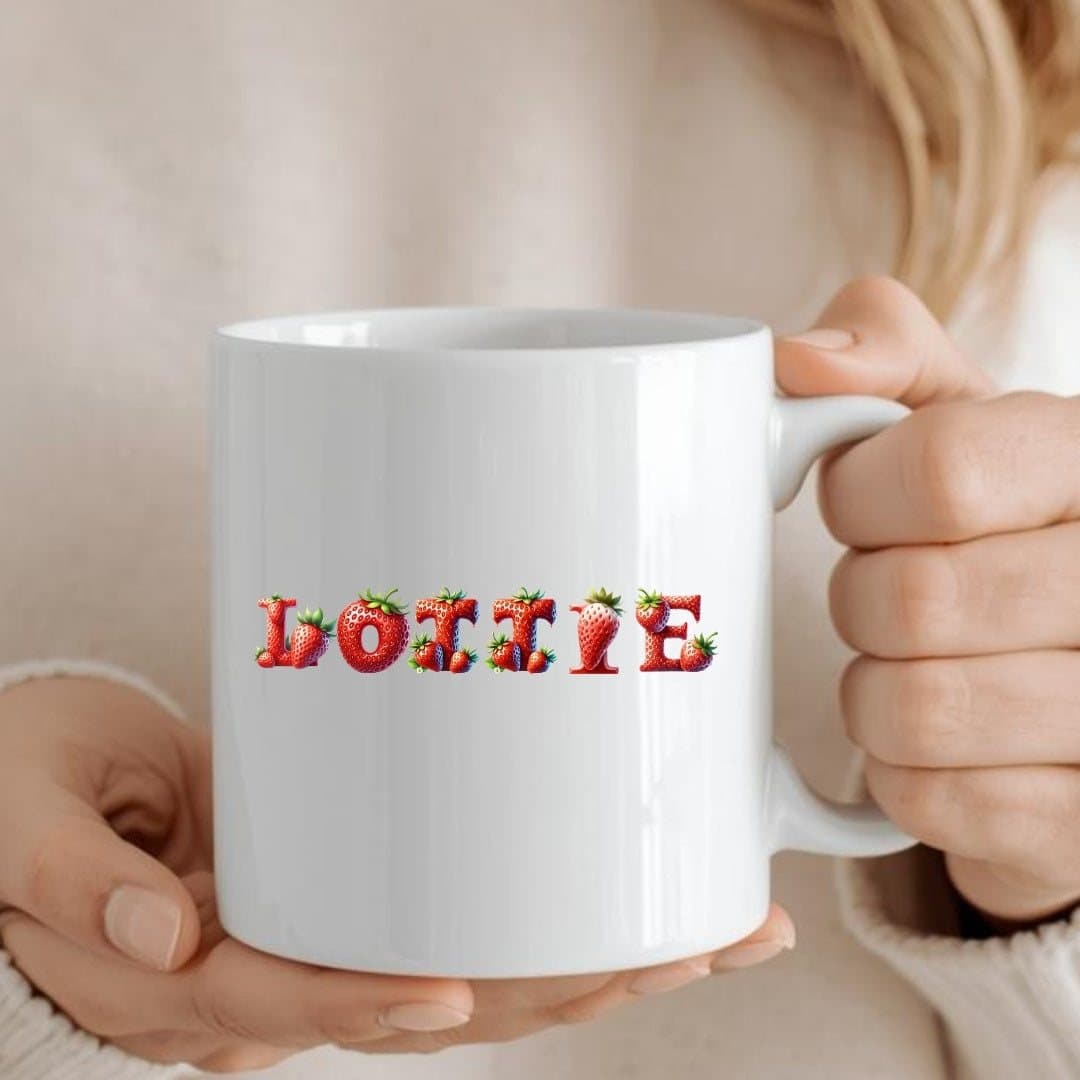 Personalised name mug for Mum, ceramic 11oz mug with a special mum design