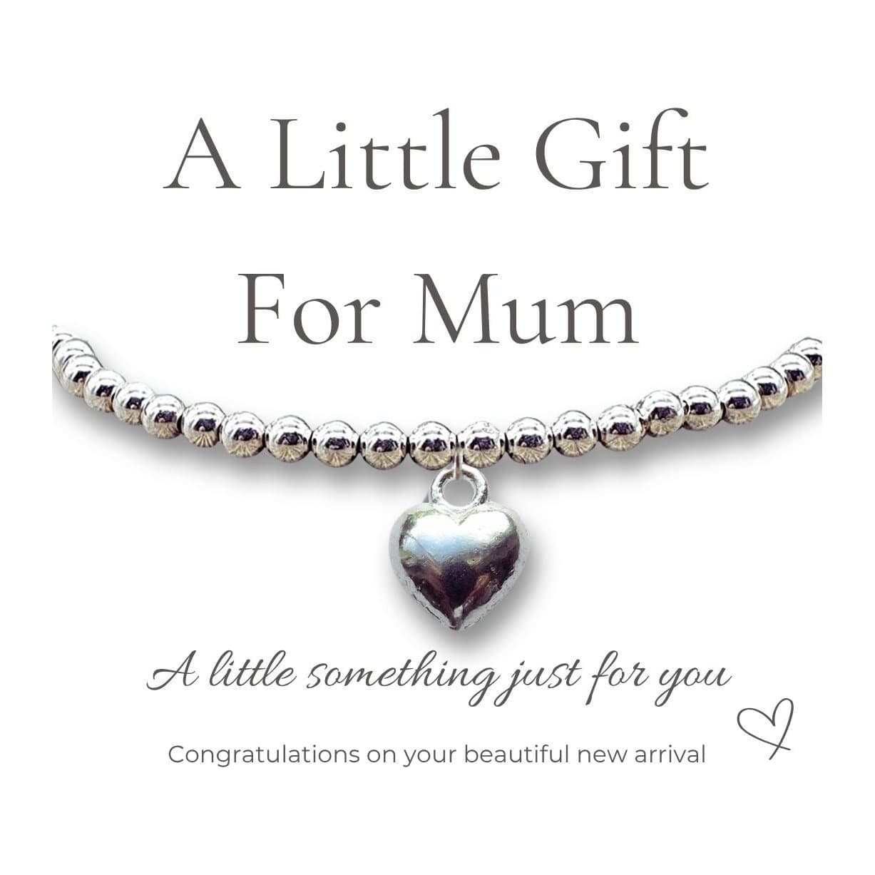 Personalised Surname Heart baby gift hamper with vest, hat, sign and chocolates