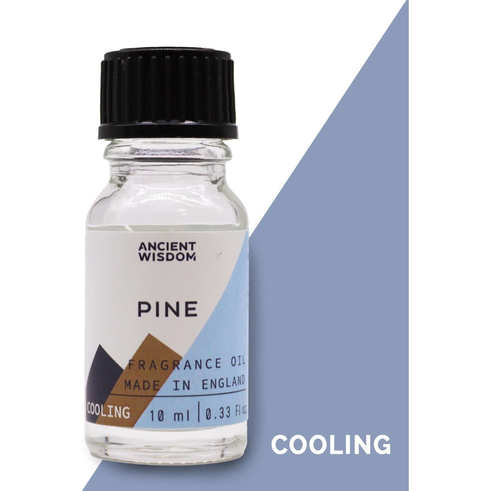 Pack of two 10 ml pine fragrance oil bottles