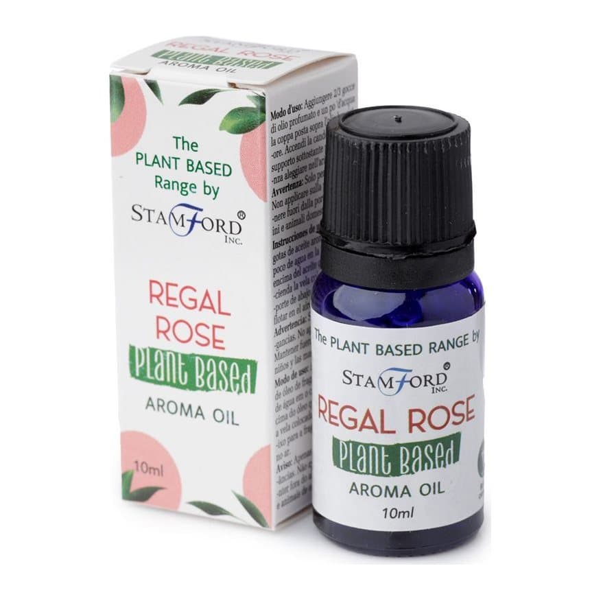 Pack of three Regal Rose plant based aroma oil bottles