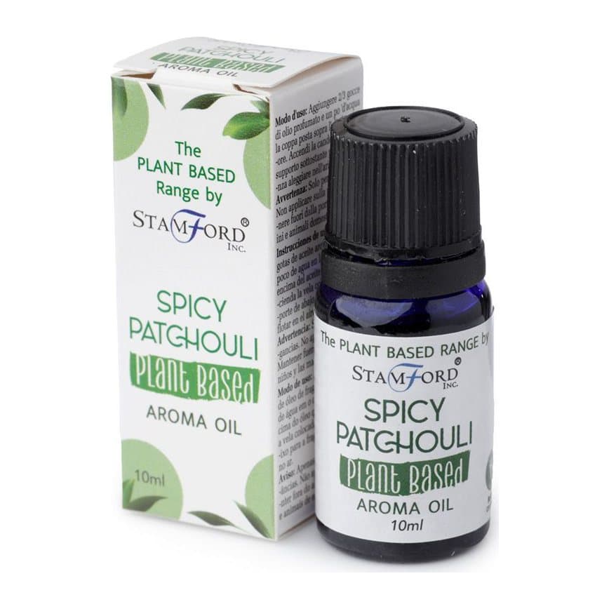 Spicy Patchouli plant based aroma oil, pack of three bottles