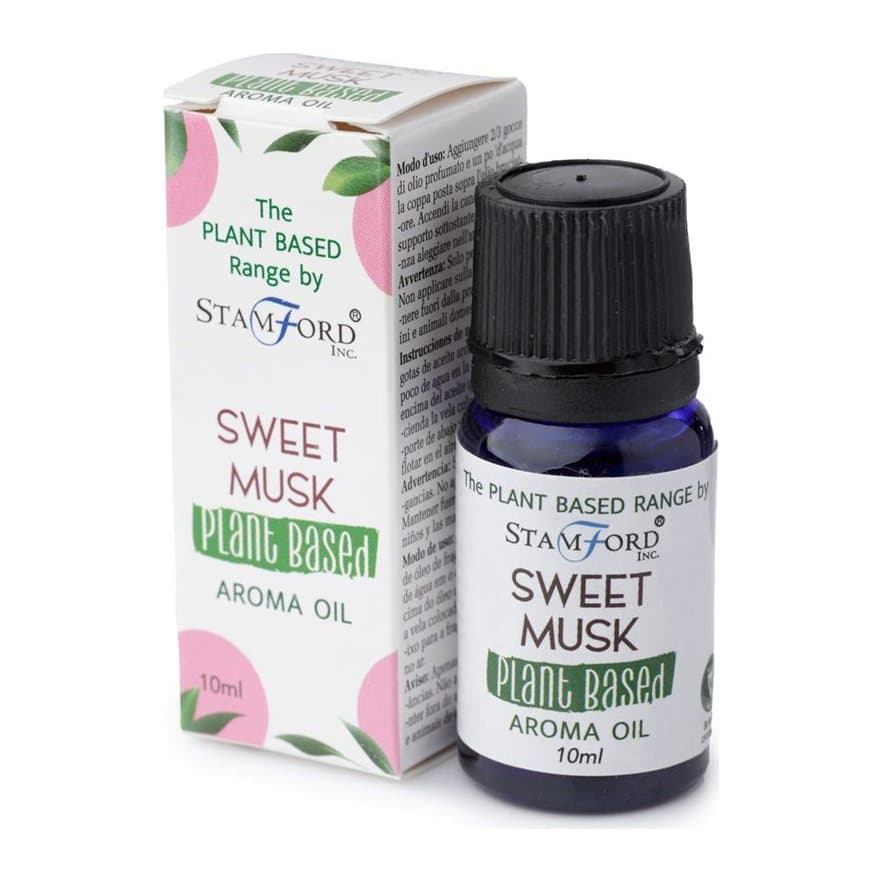 Pack of three plant based aroma oils in Sweet Musk scent