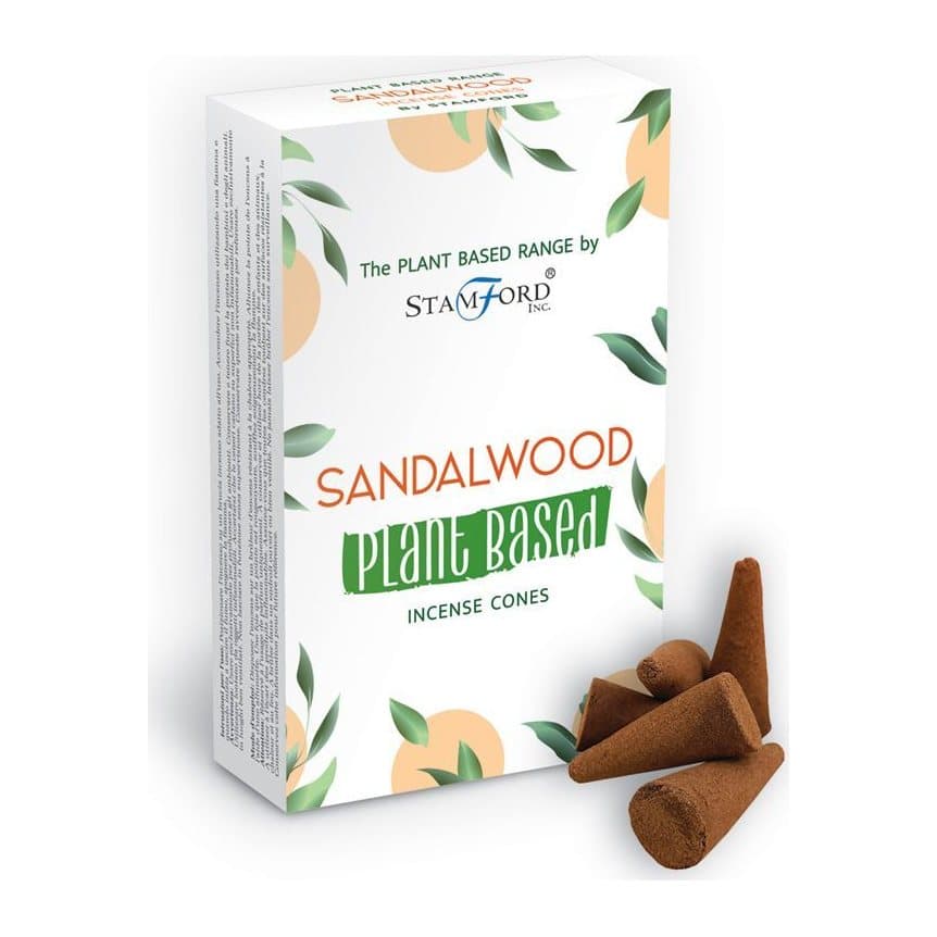 Pack of plant based sandalwood incense cones