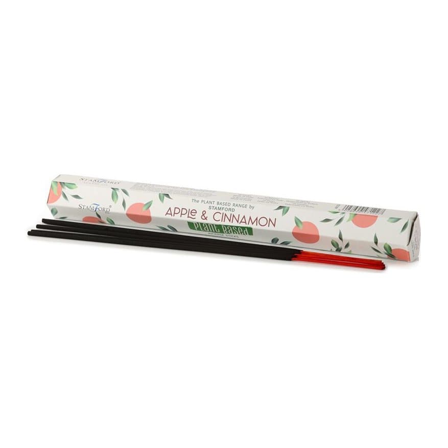 Plant based apple and cinnamon incense sticks, pack of 5