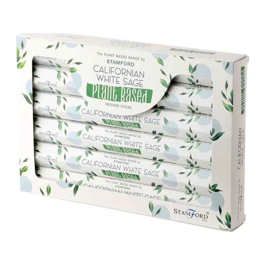Pack of 5 plant based Californian White Sage incense sticks