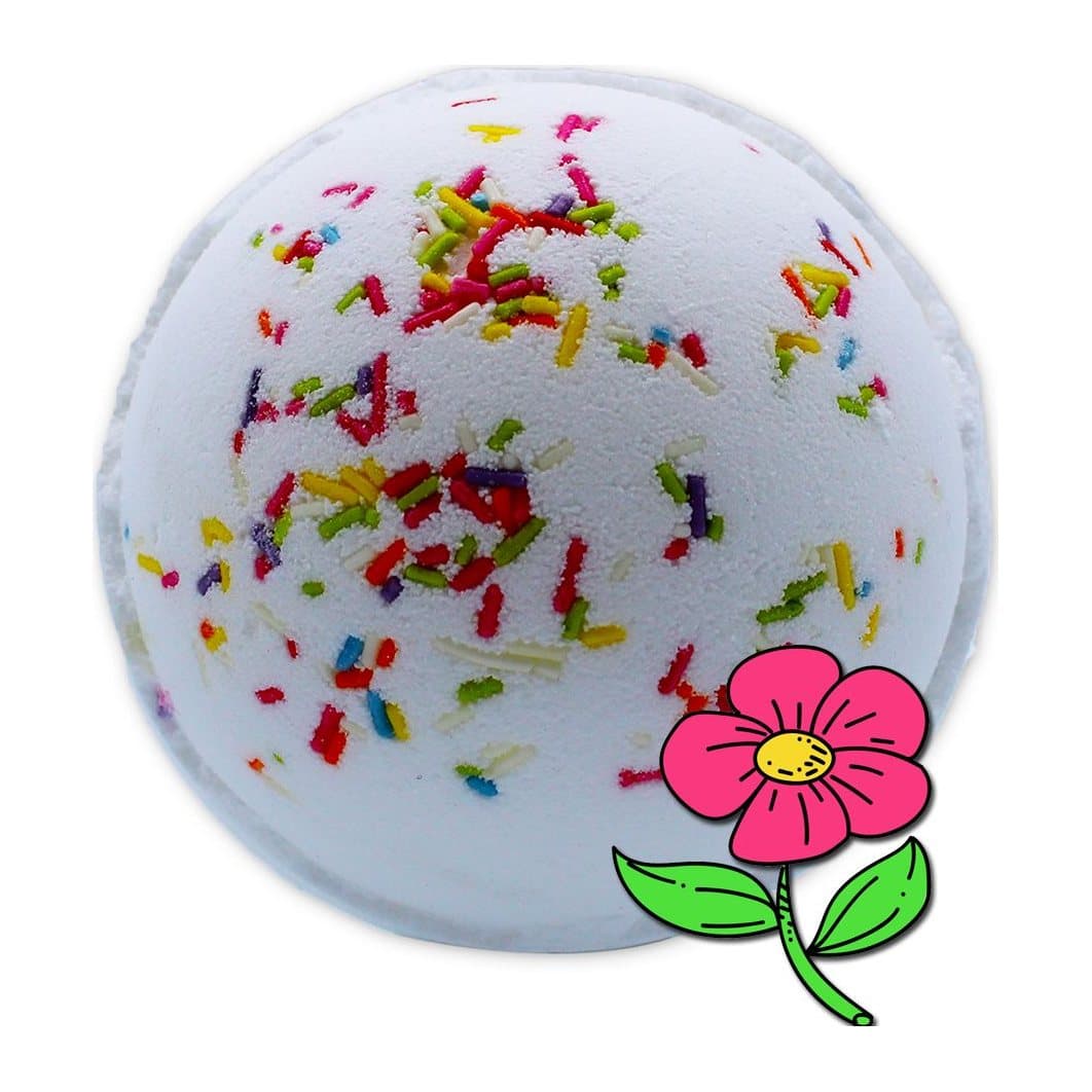 Rainbow bath bomb in Summer Peonies, pack of 2