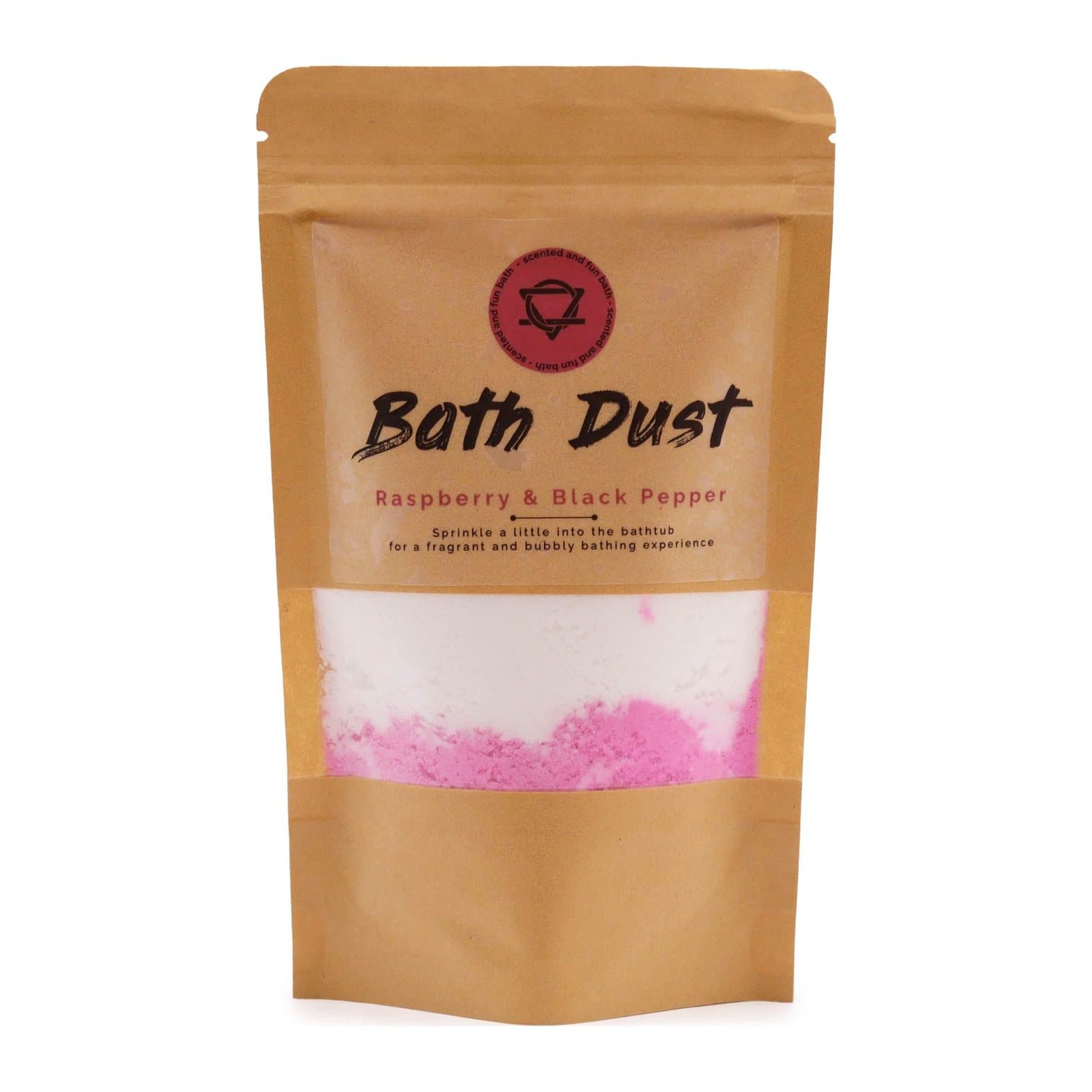 Raspberry and black pepper bath dust, pack of 2