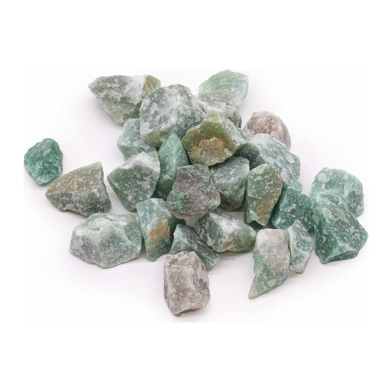 500 g of lush green raw crystal jade