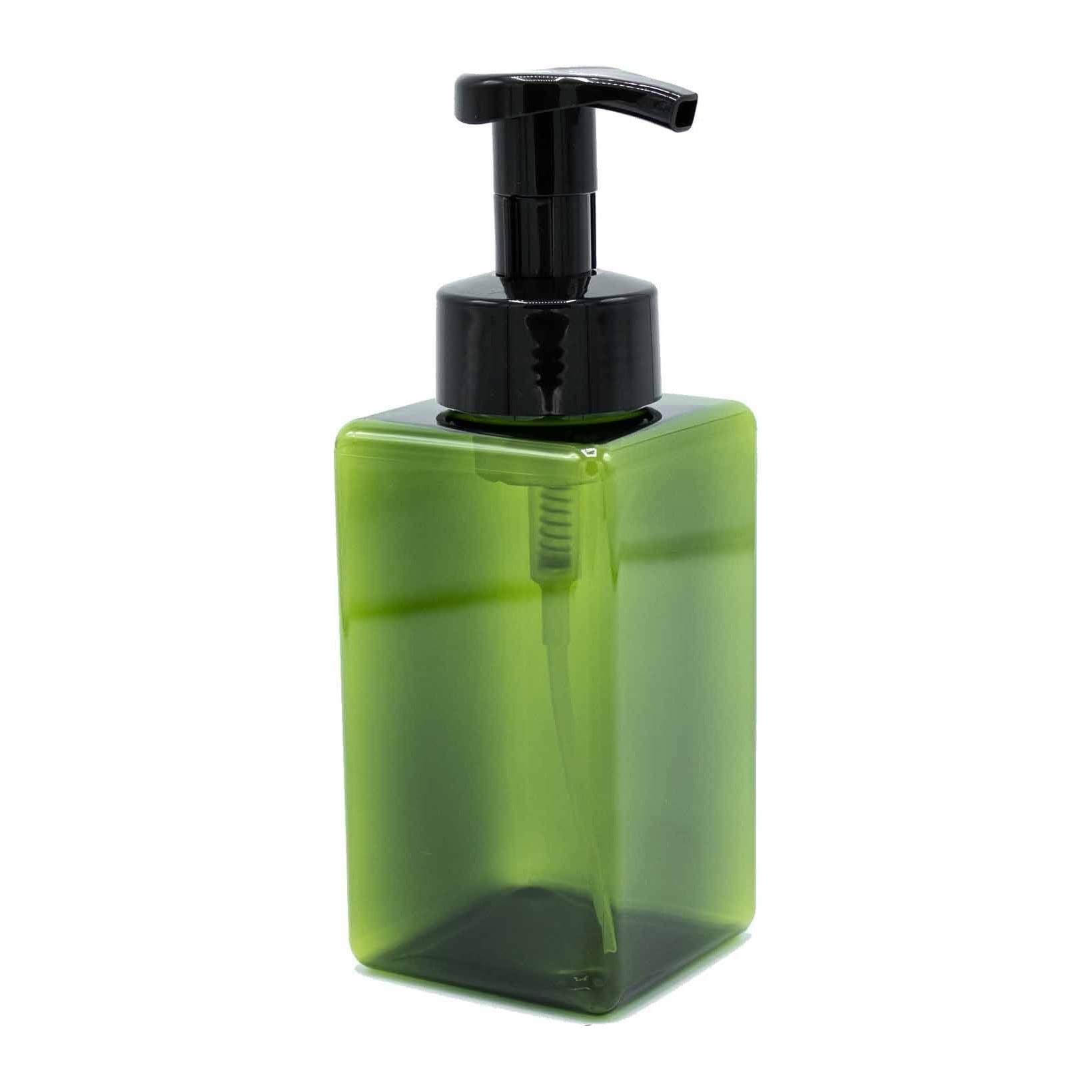 Pack of two reusable foam dispenser bottles with pump tops
