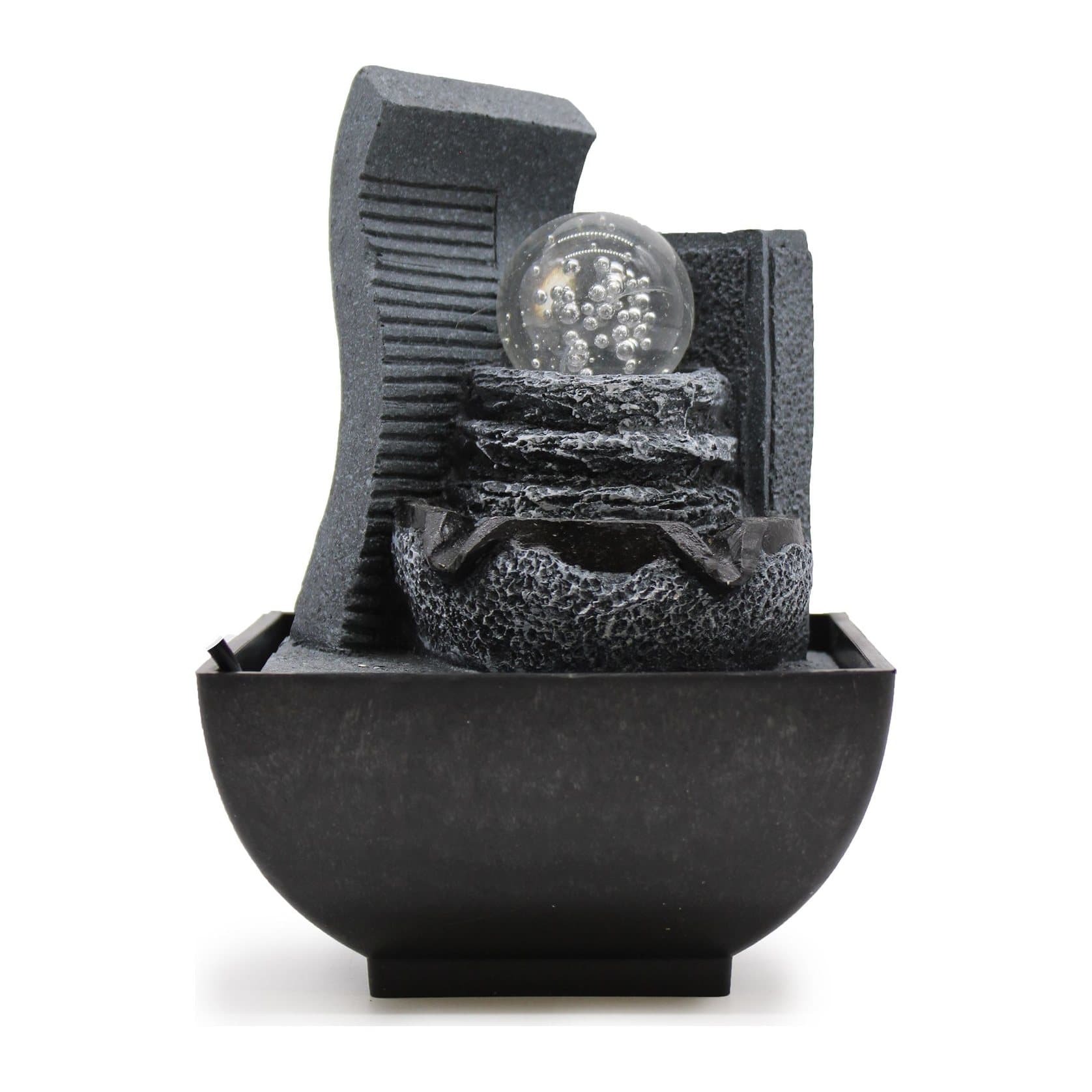 Rock tabletop water feature