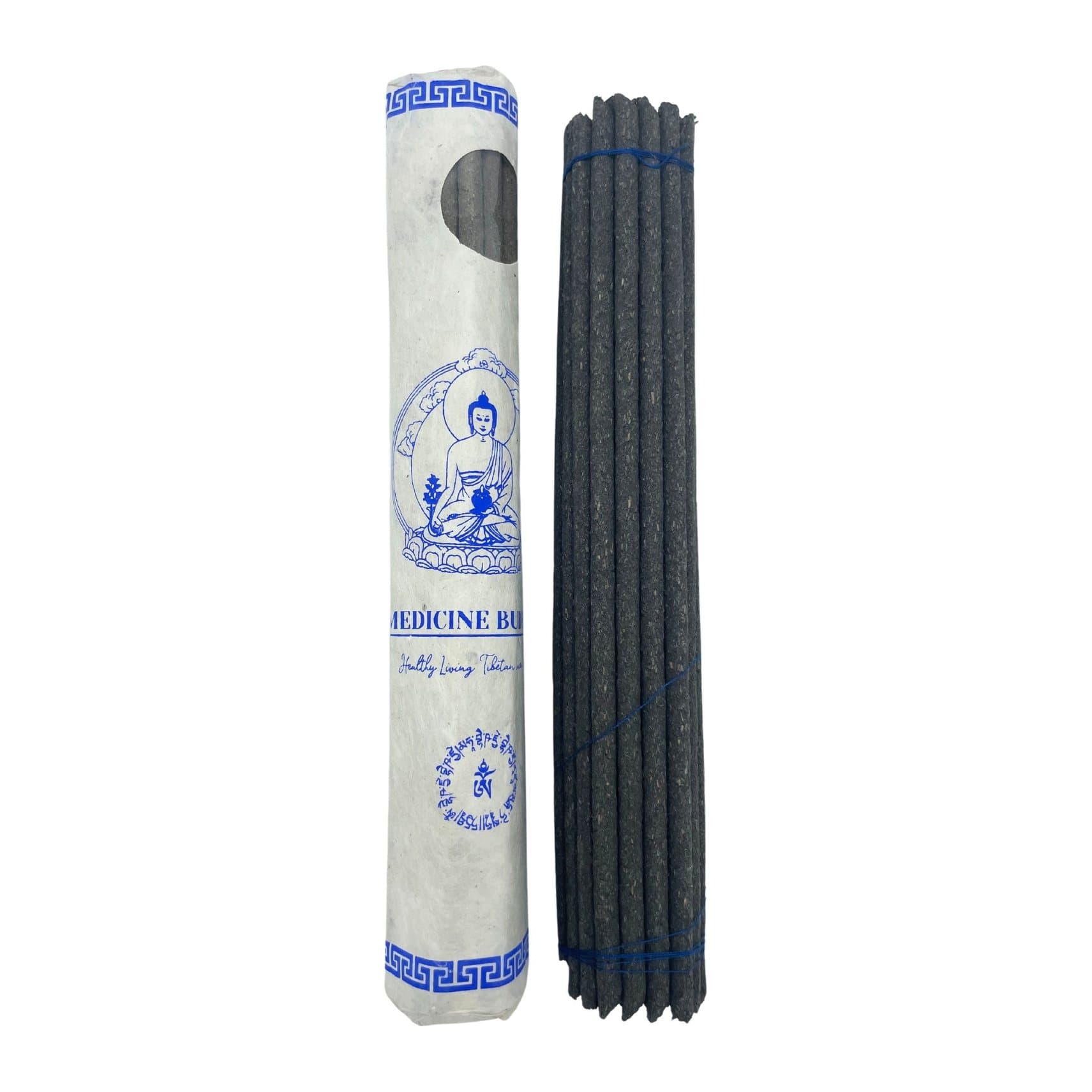 Roll of Medicine Buddha Tibetan incense sticks, 30 hand-rolled sticks