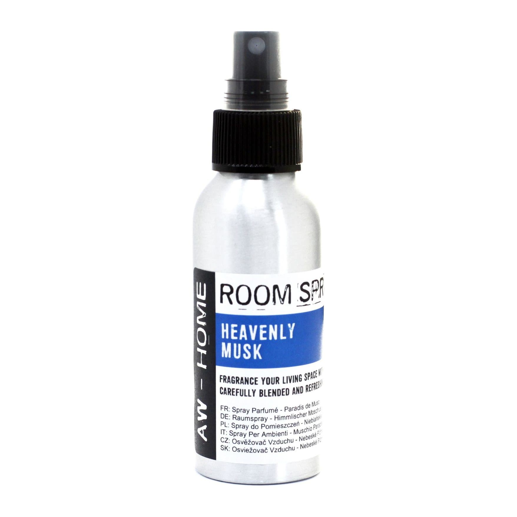 Heavenly Musk room spray pack of two aluminium bottles