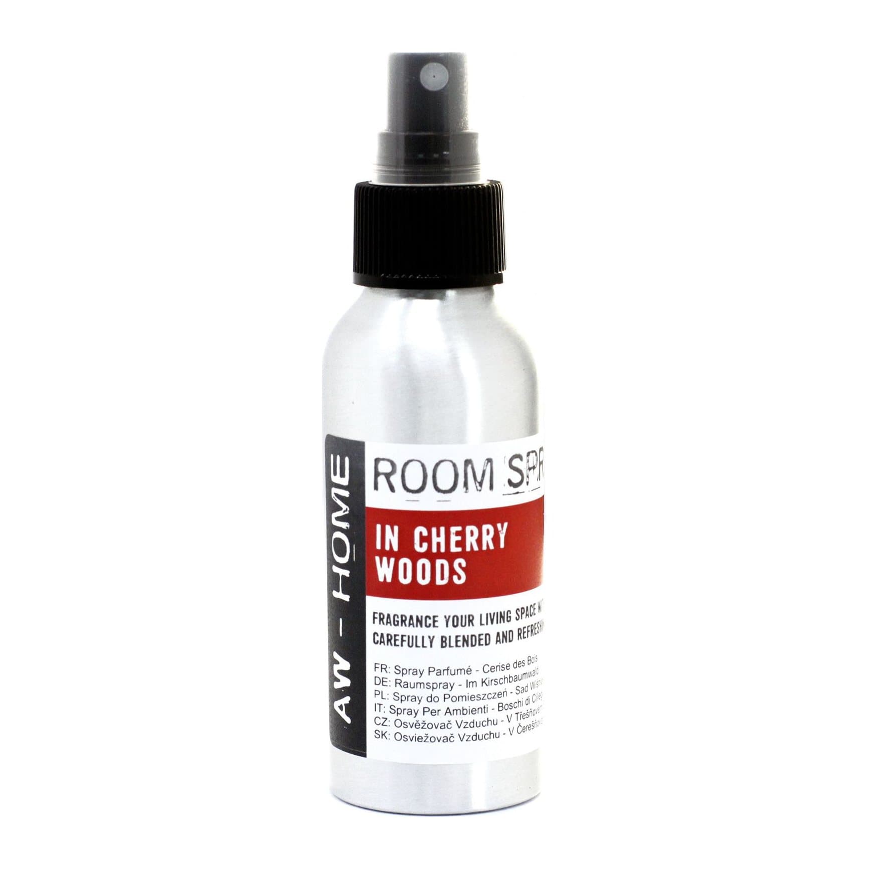 Cherry Woods room spray, 100 ml aluminium bottles, pack of 2