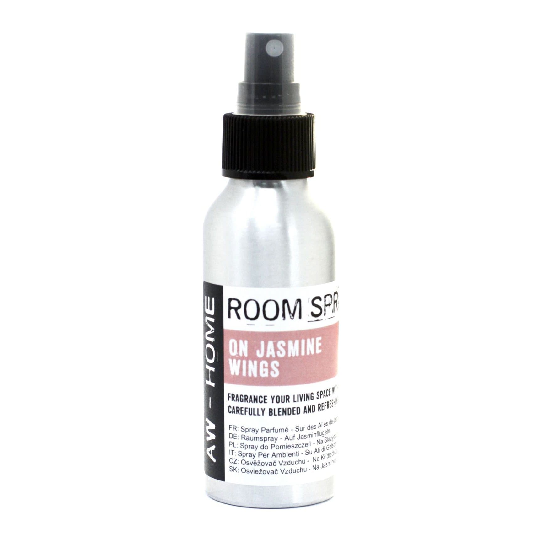 Room spray in a 100 ml aluminium bottle, On Jasmine Wings scent