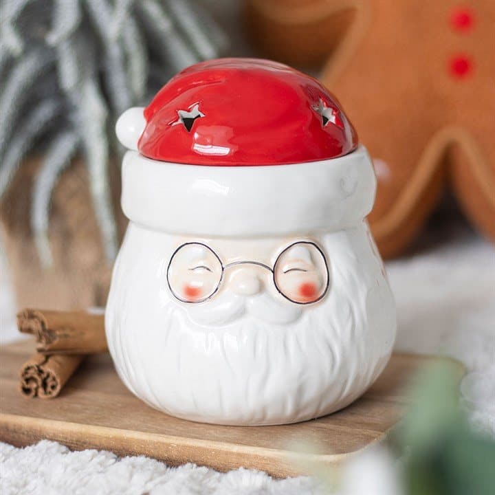 Ceramic Santa Claus shaped oil burner and wax warmer