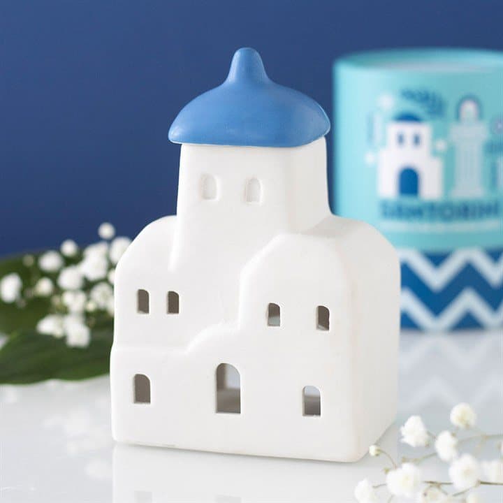 Ceramic Santorini oil burner and wax warmer