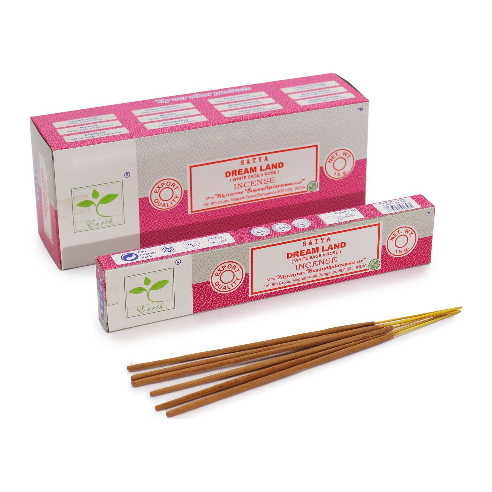 White Sage and Rose incense sticks, 15 g pack