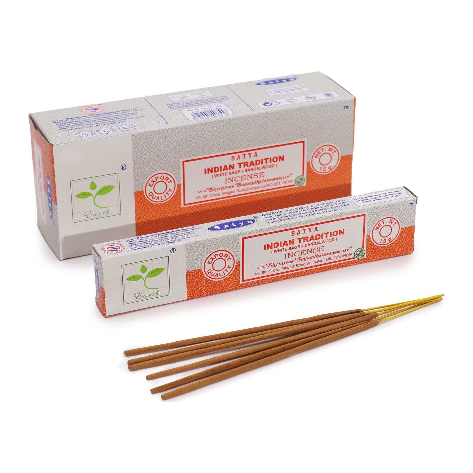 White Sage & Sandalwood incense sticks, 15 g pack