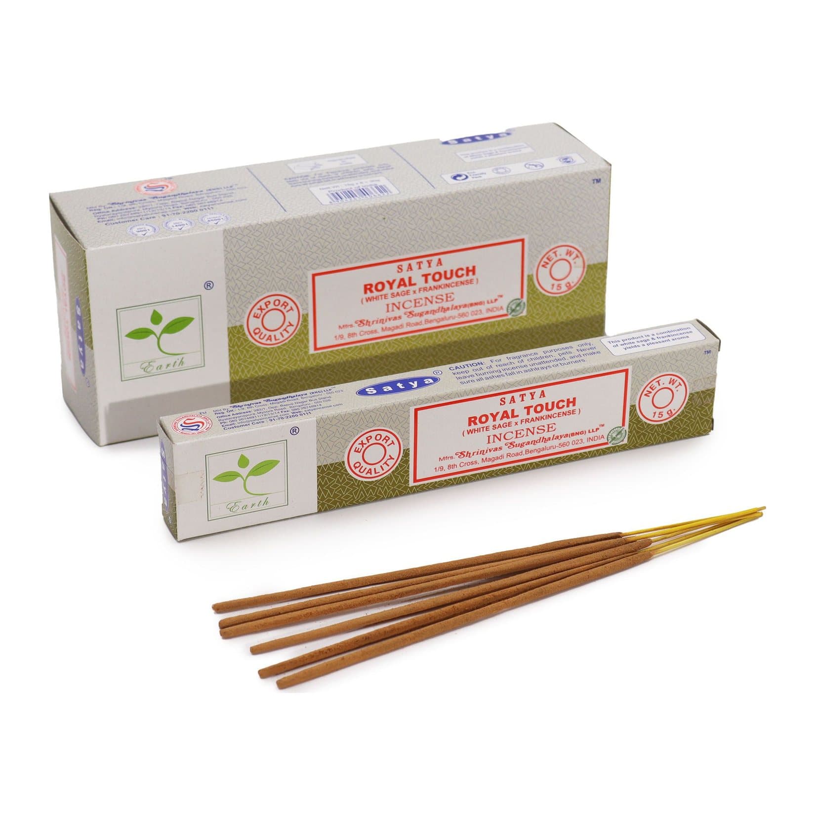 Satya White Sage & Frankincense incense sticks, 15 g pack