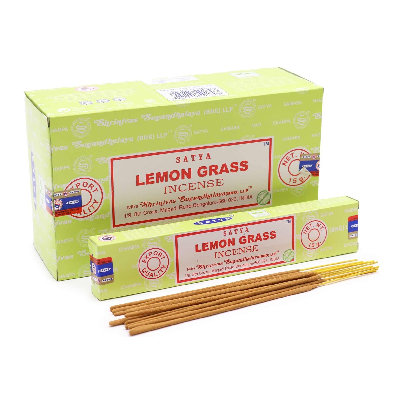 Satya lemongrass incense sticks, pack of 2
