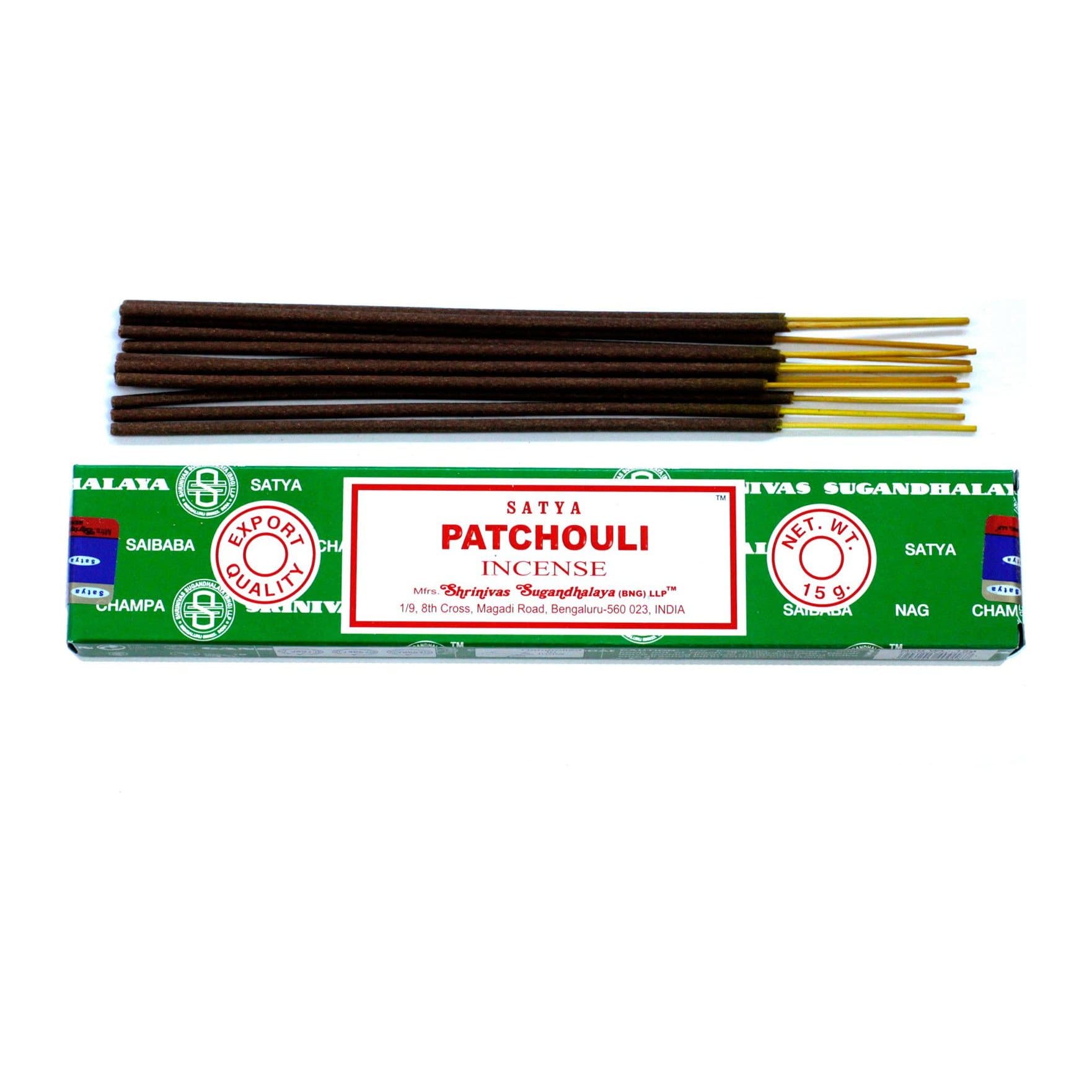 Patchouli incense sticks in a pack of 2