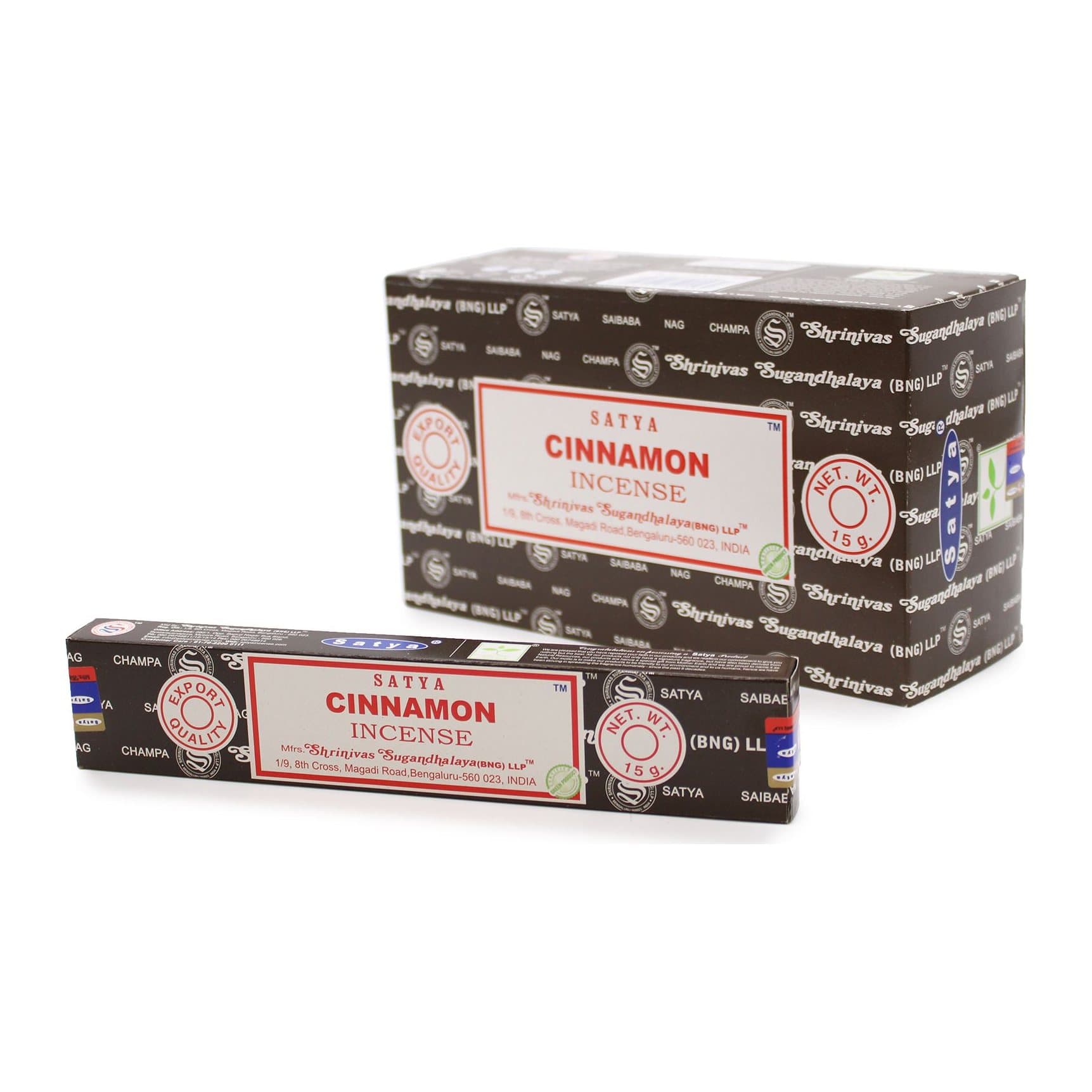Cinnamon incense sticks on a bamboo stick