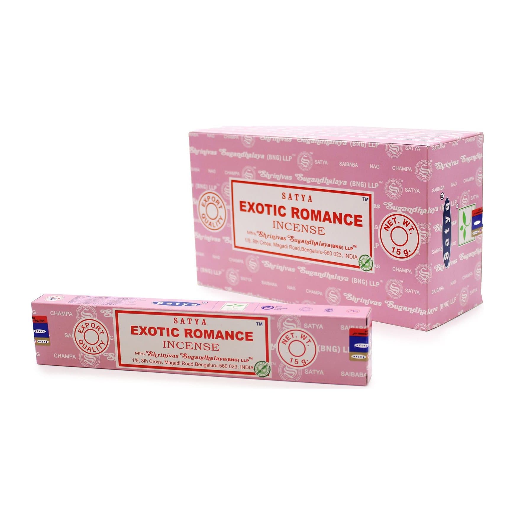 Satya Exotic Romance incense sticks, pack of 2