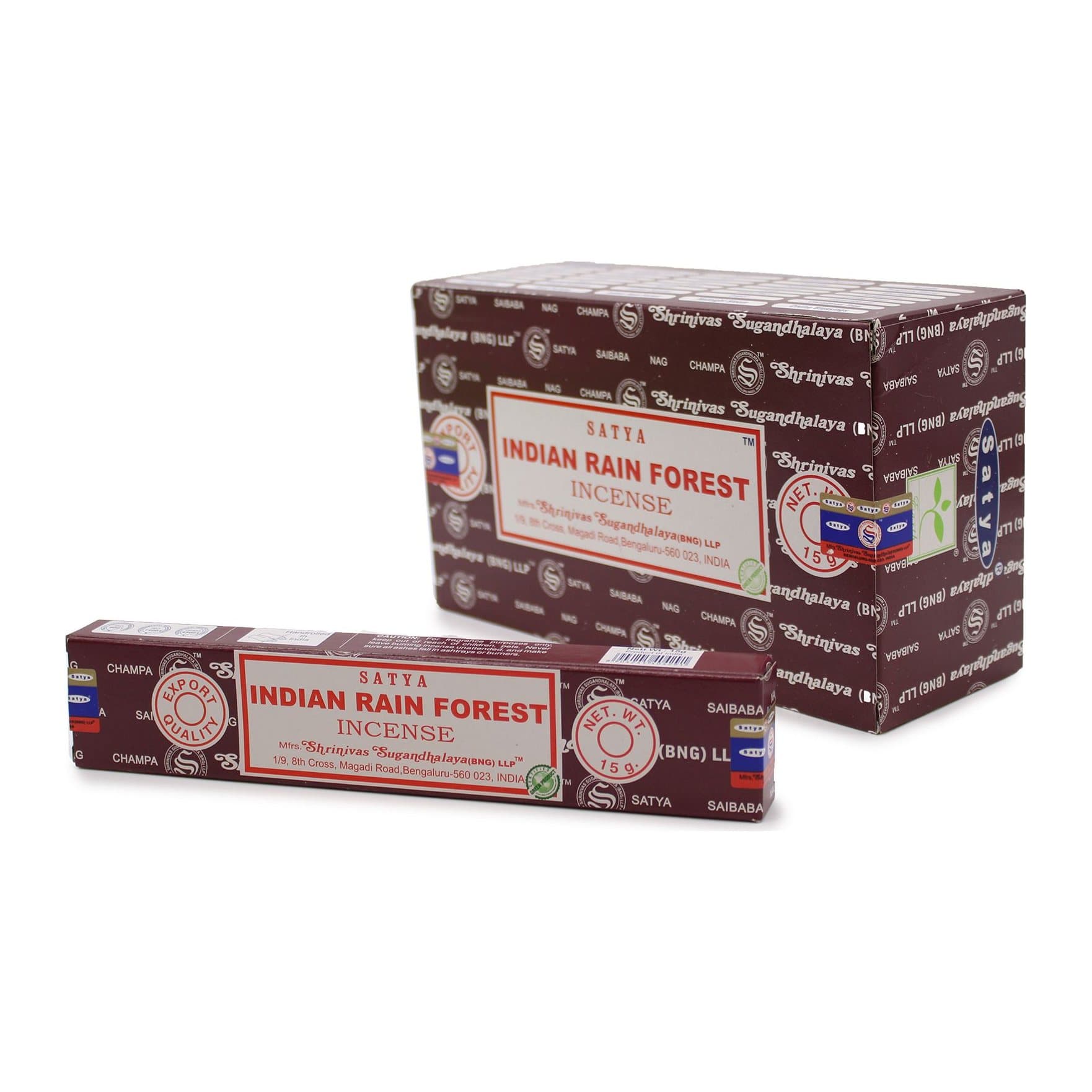 Satya Indian Rain Forest incense sticks, pack of 2