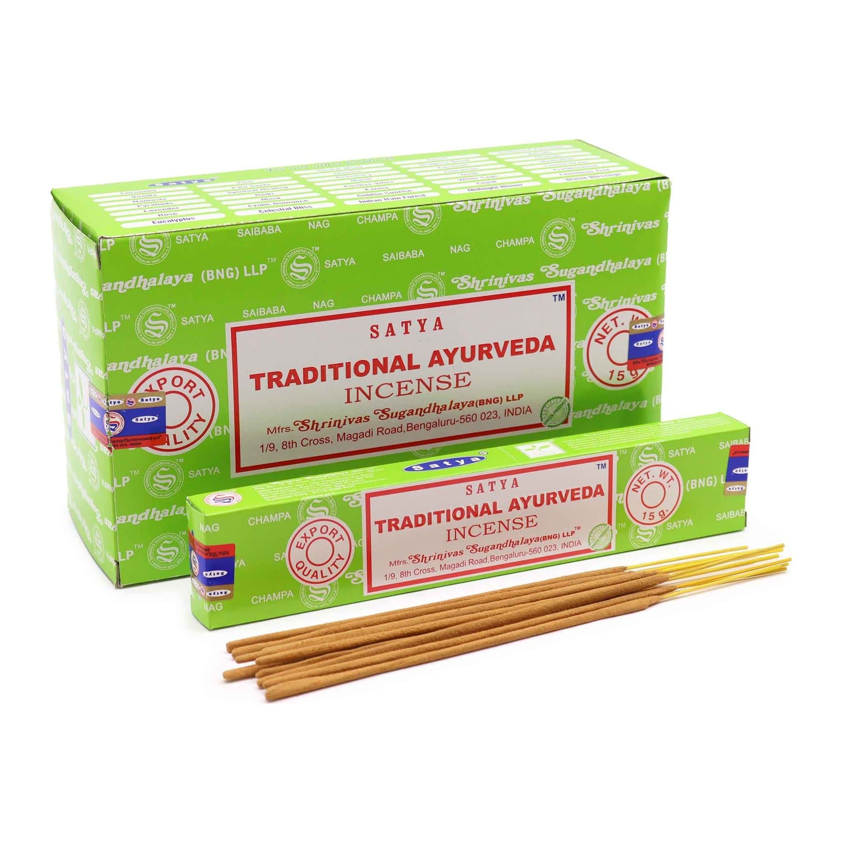 Satya incense sticks, pack of 2, hand-rolled incense on bamboo sticks