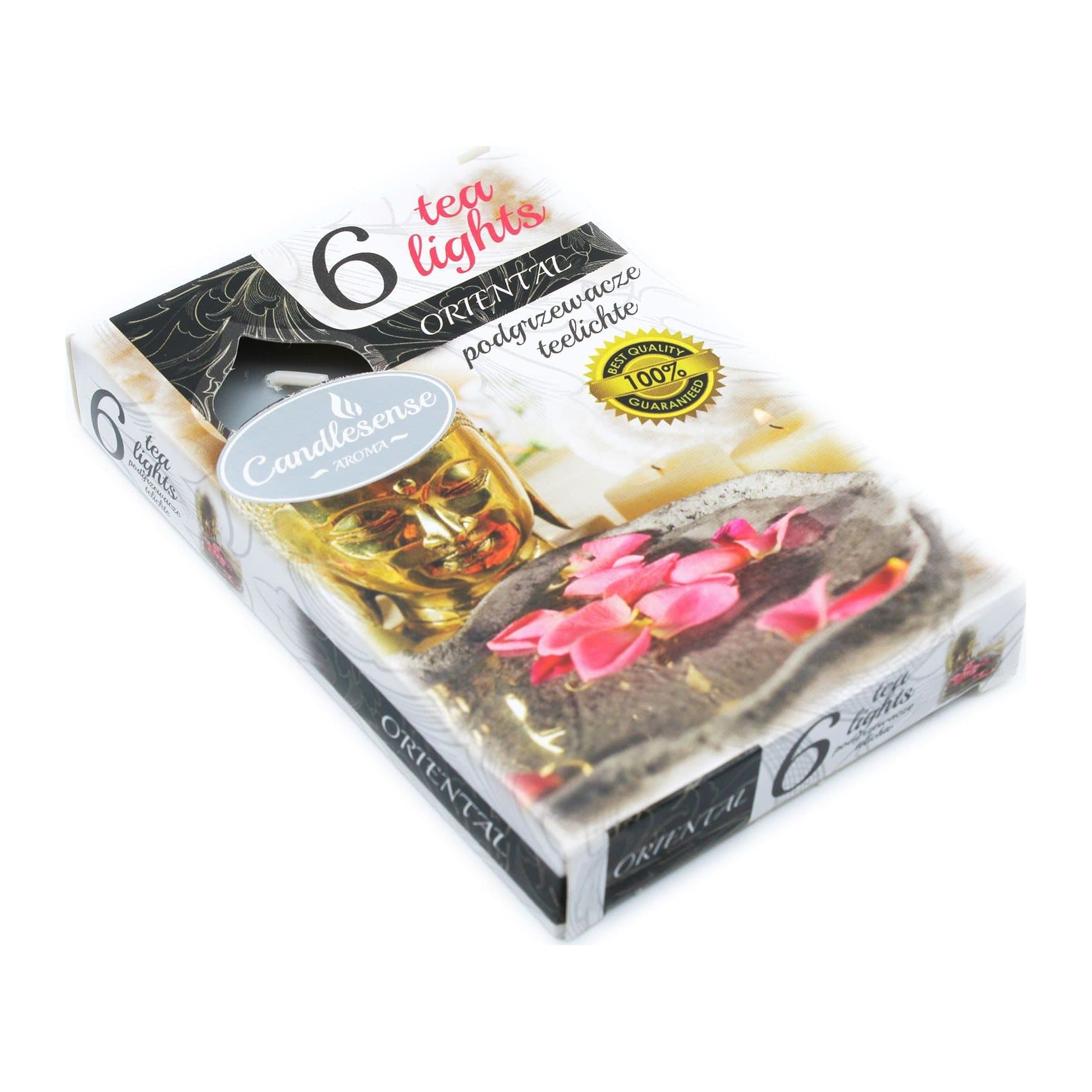 Oriental scented tealights, 3 × 6 (18), in wax