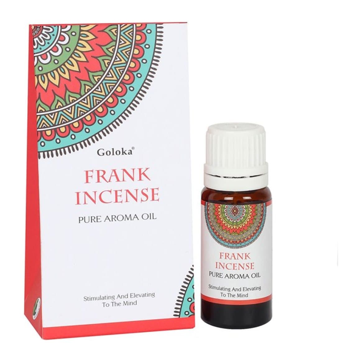 Set of 12 Goloka frankincense fragrance oils in a picture box