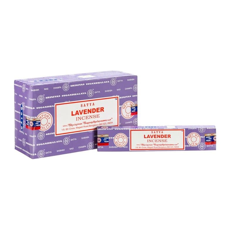 Box of 12 packs of Satya Lavender incense sticks