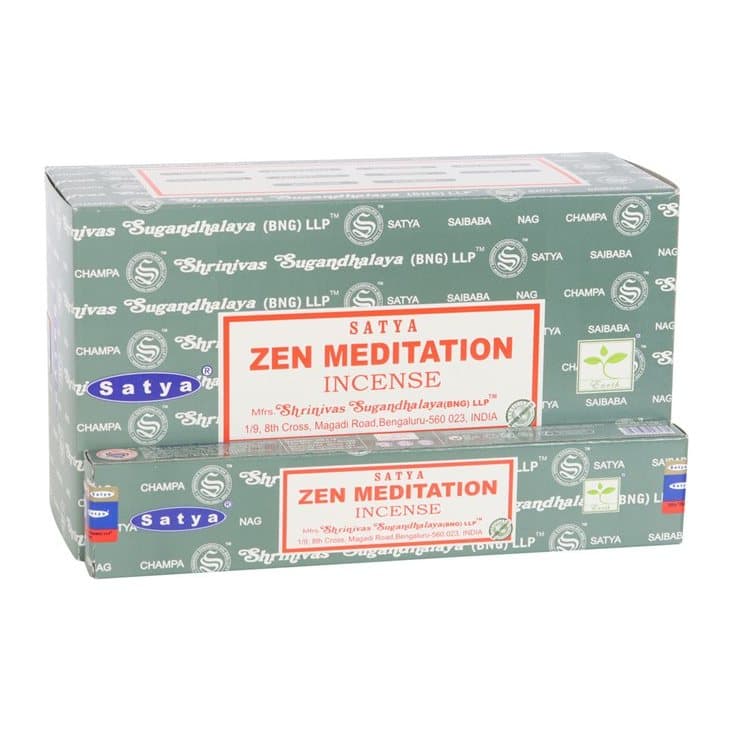 Box of 12 packs of Satya Zen Meditation incense sticks